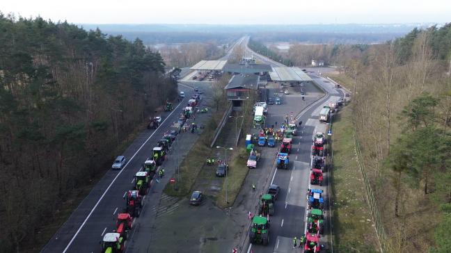 Eind februari bezetten boze Poolse boeren de grensovergang van de A12 ook al eens.
