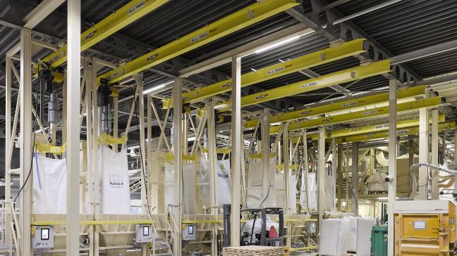 Het aantal bigbag vulstations verhoogde van 2 naar 8. Nukamel wil zo preciezer doseren en flexibeler werken.
