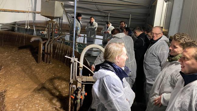 Een van de tanks van het ‘Total Circulair Farm Concept’ waarin de mest behandeld wordt.