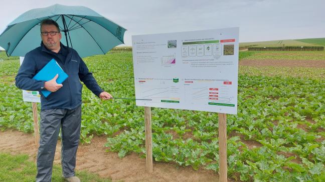 Het demoplatform van Bayer besteedde dit jaar veel aandacht aan het nieuwe fungicide in suikerbieten, Propulse.