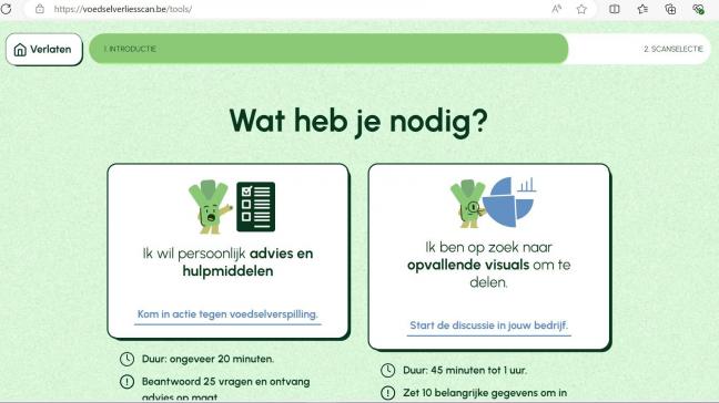 De Voedselverliesscanmoet bedrijven in de voedingsindustrie ondersteunen in hun strijd tegen voedselverlies.