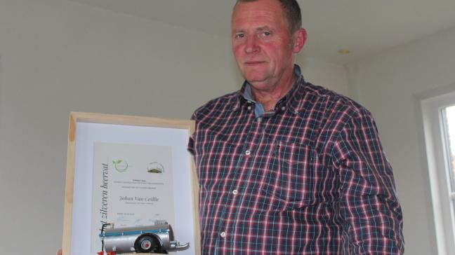 Johan Van Coillie won het Zilveren Beervat voor de op één na meest waarde- volle drijfmest van Vlaanderen.