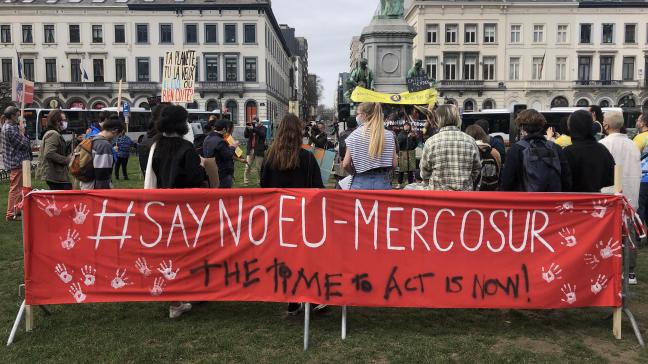 Ook bij ons werd er al actie gevoerd tegen een mogelijk akkoord met de Mercosur- landen.