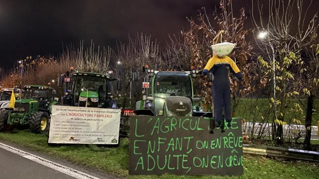 Waalse boeren protesteren tegen Mercosur.