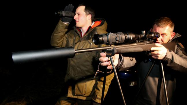 cd&v en N-VA willen dat jagers en bijzondere veldwachters nachtkijkers en geluidsdempers kunnen gebruiken bij de strijd tegen everzwijnen.