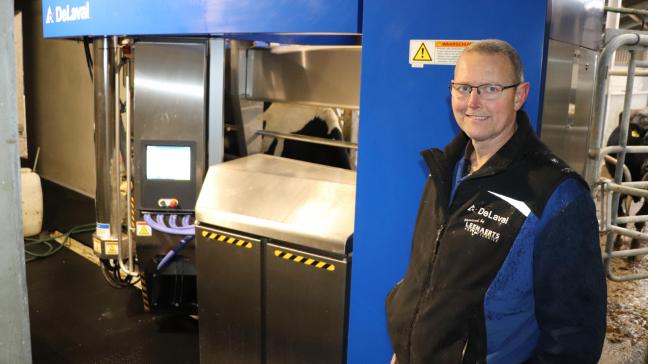 Paul Faes: “Onze nieuwe DeLaval VMS V310-melkrobot is naar tevredenheid geïnstalleerd door het Belgische bedrijf   Leenaerts Agrotechniek uit  Hoogstraten .”