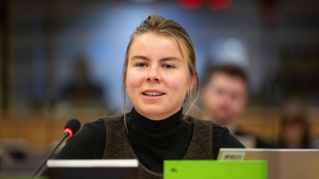 De Nederlandse Anna Strolenberg pleit in het Europees Parlement voor concreet Europees beleid om de productie en consumptie van alternatieve eiwitten te stimuleren.
