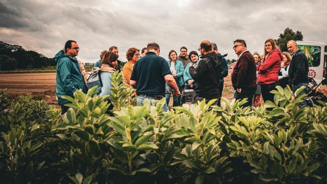 Een veldbezoek in Zwijnaarde op 14 juni 2024 informeerde landbouwers over de mogelijkheden van veldbonenteelt in de lokale voedselketen. Vertegenwoordigers van zadenleverancier Limagrain, maalderij Paniflower en de Gentse bakkerijketen Aernoudt deelden er hun ervaringen.