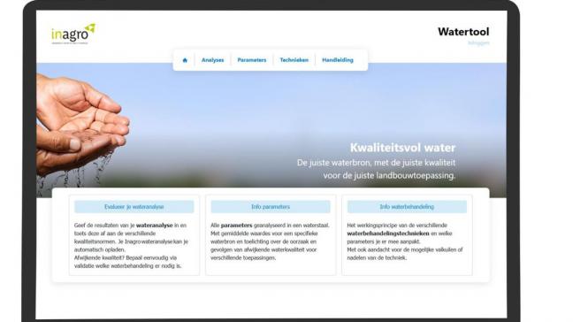 Inagro stak zijn populaire Watertool in een nieuw digitaal jasje.