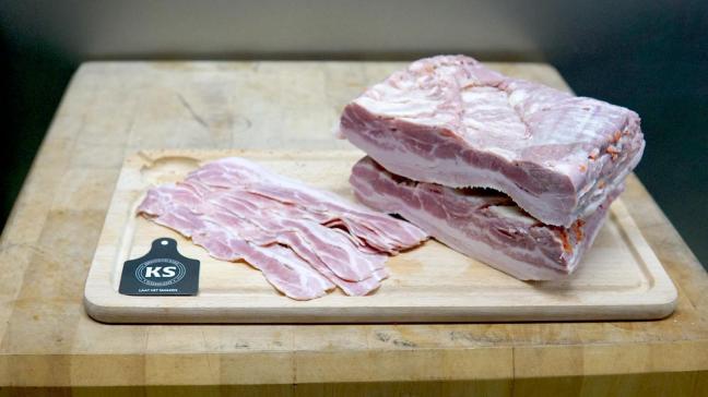 Het gekookt spek van Boerke Waas eet je als broodbeleg of als aperitiefhapje.
