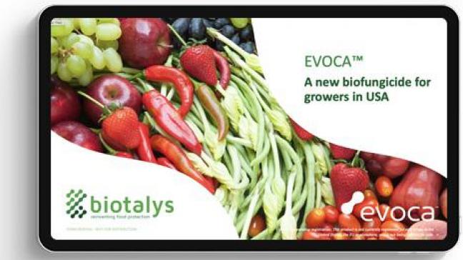 Biotalys heeft in de Verenigde Staten een goedkeuring gekregen voor Evoca.