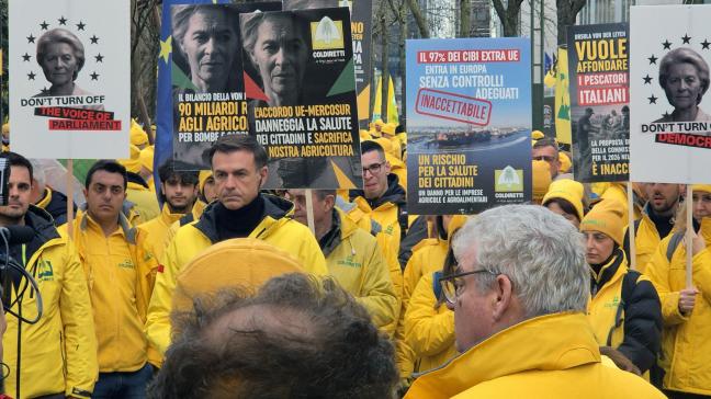 Op 18 december protesteerden in Brussel zowat 10.000 boeren uit elk Europees land tegen het Mercosur-vrijhandelsakkoord.
