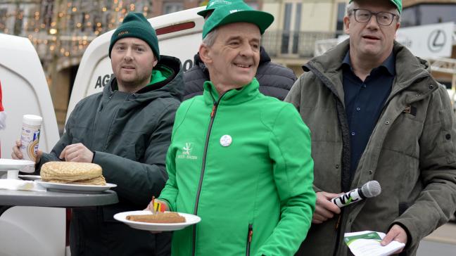 ABS en JongABS voerden in Roeselare actie tegen het Mercosur-akkoord van Europa.