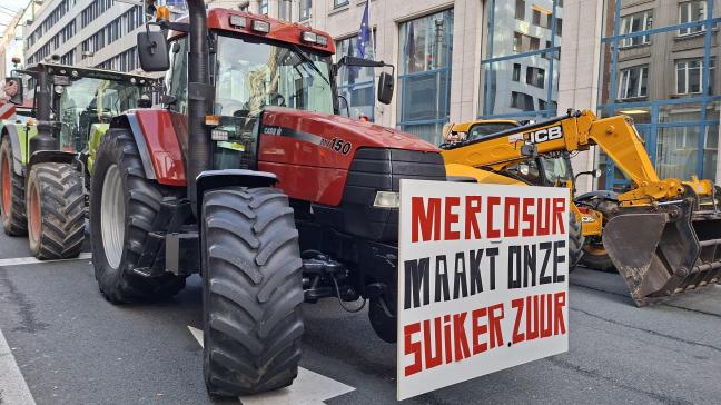 Europese boeren blijven strijden tegen het Mercosur-akkoord.