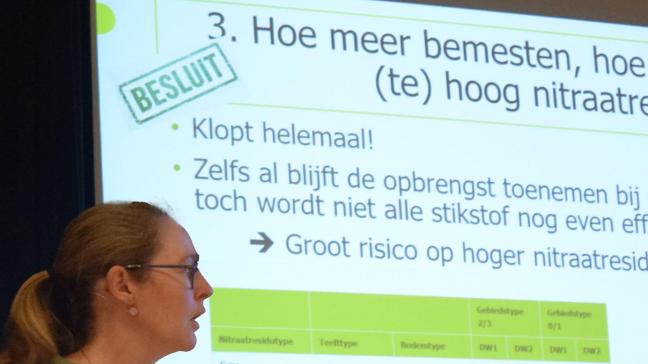 Veerle De Blauwer hamert erop om de stikstofbemesting af te stemmen op het aardappelras.