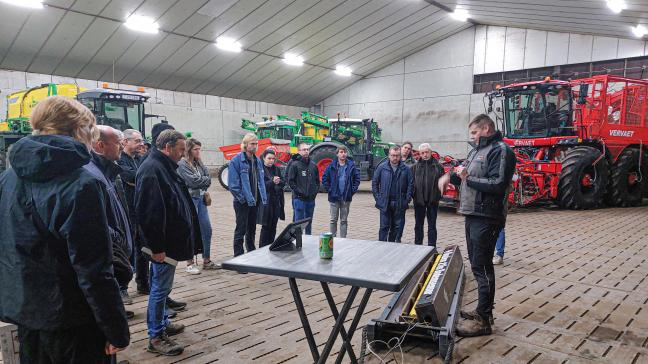 Onder meer Jacob Van Den Borne gaf toelichting bij zijn ervaringen bij precisielandbouw.