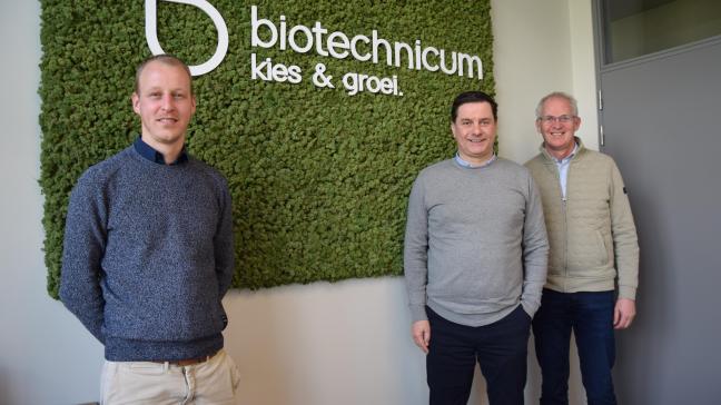 Sander Palmans, Bart Schijns en Geert Heynickx (v.l.n.r.) vormen een aanvullend team in het Biotechnicum Bocholt.
