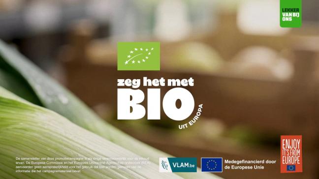 Een nieuwe driejarige EU-campagne zet bio sterker op de kaart in België.