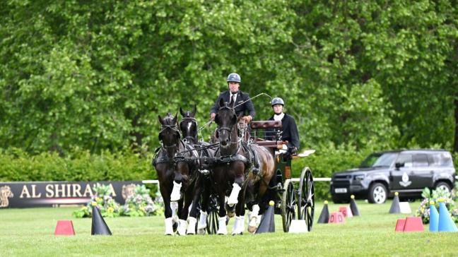 Dries Degrieck en co zegevierden in de wereldbeker vierspan in Windsor.