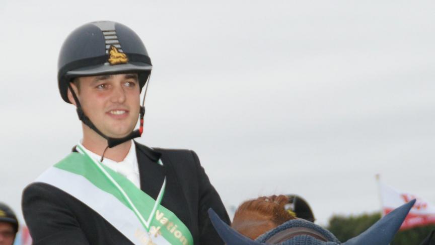 Jasper Schepers uit Meldert, nationaal jumpingkampioen in Klasse Midden.