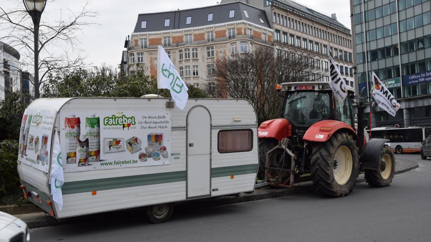 M.I.G. vervoegde Fugea bij het protest voor meer transparantie en tegen handelsverdragen als Mercosur.