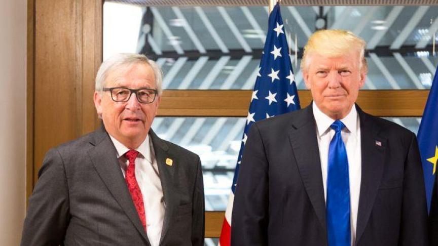 Juncker’s bezoek aan Trump in juli kwam als een verrassing, maar was een succes.