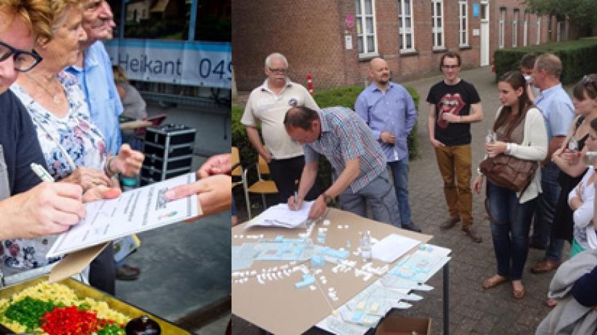 Links: Met zorg gemaakt, dat smaakt! – Copyright: Tallaart vzw
Rechts: Alle doelgroepen betrekken bij participatietrajecten - Copyright: Innovatiesteunpunt