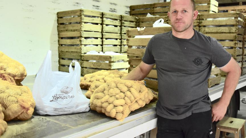 Hoeve Lemaire specialiseert zich in de rechtstreekse verkoop van aardappelen.