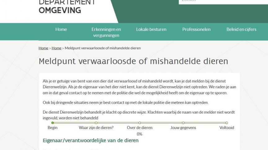 Bij de dienst Dierenwelzijn kan men gevallen melden van verwaarloosde of mishandelde dieren in woningen, kwekerijen, dierentuinen, asielen, weides, pensions...