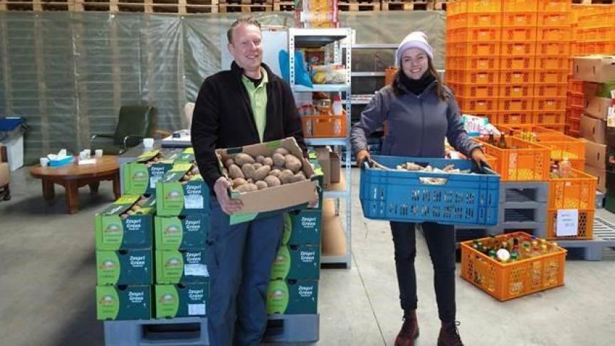 PTS Mechelen zal vanaf nu wekelijks groenten leveren aan Foodsavers.