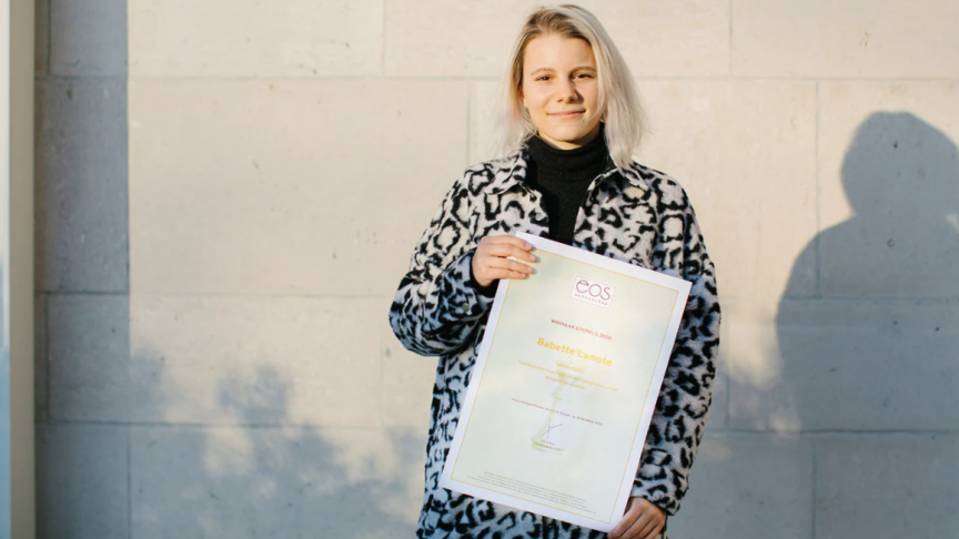 Biochemicus aan de Universiteit Gent, Babette Lamote, won vorig jaar de Eosprijs 2020 voor exact-wetenschappelijke scripties, met haar methode om brandstof te maken van landbouwafval.