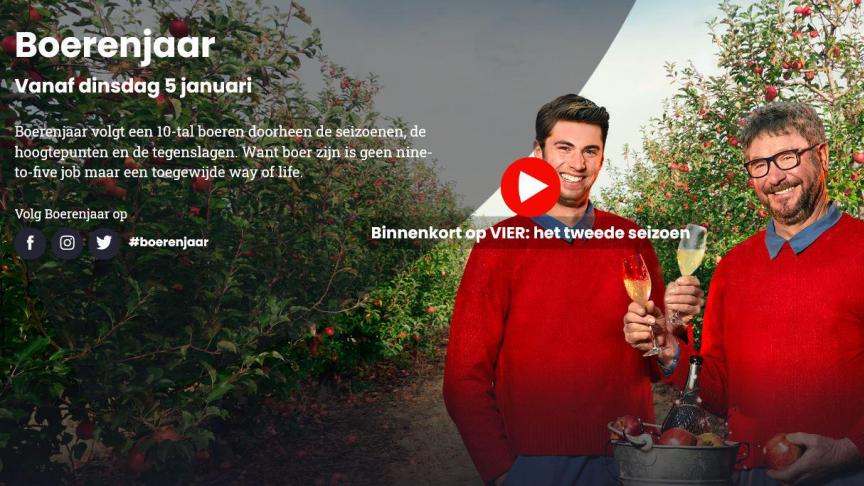 Vanavond begint het tweede seizoen van Boerenjaar op VIER.