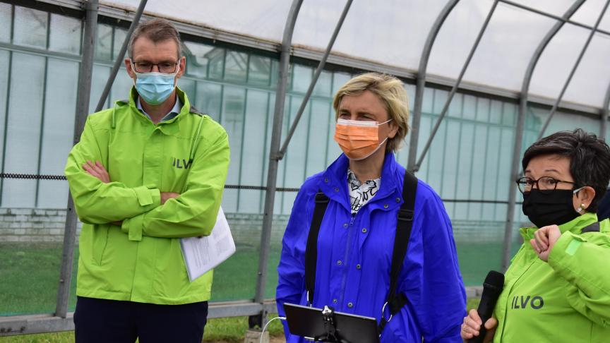 Vlaams minister van Landbouw en Voeding Hilde Crevits maakt 4,1 miljoen euro vrij voor innovatie in de land- en tuinbouw.