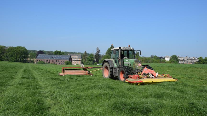 Ondanks de mindere weersvoorspellingen, mag het gras toch gemaaid gaan worden.