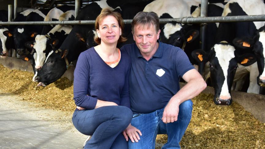 Mieke Desmet en Johan Logghe zijn in het West-Vlaamse Gistel trotse melkveehouders.