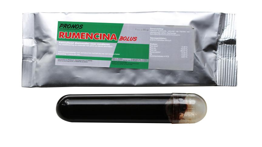 De Rumencina bolus van AgroNovo is gemaakt van Cashew Nut Shell Liquid (CNSL). Het bevordert snel het herstel van het evenwicht in de verteringsfuncties.