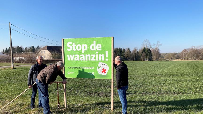 Het eerste bord werd geplaatst in Limburg.