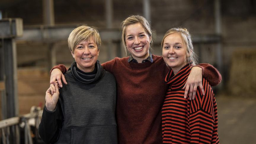 De dames van de familie Theunis runnen een vleesveebedrijf met kinderboerderij  in Glabbeek.