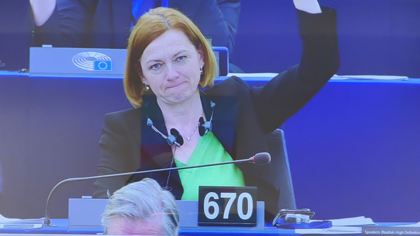 Oostenrijkse parlementariër Simone Schmiedtbauer was rapporteur van het plan en reageert tevreden op de stemming.