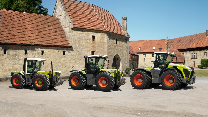 25 jaar evolutie van de Xerion tractorenserie in 3 modellen samengevat.
