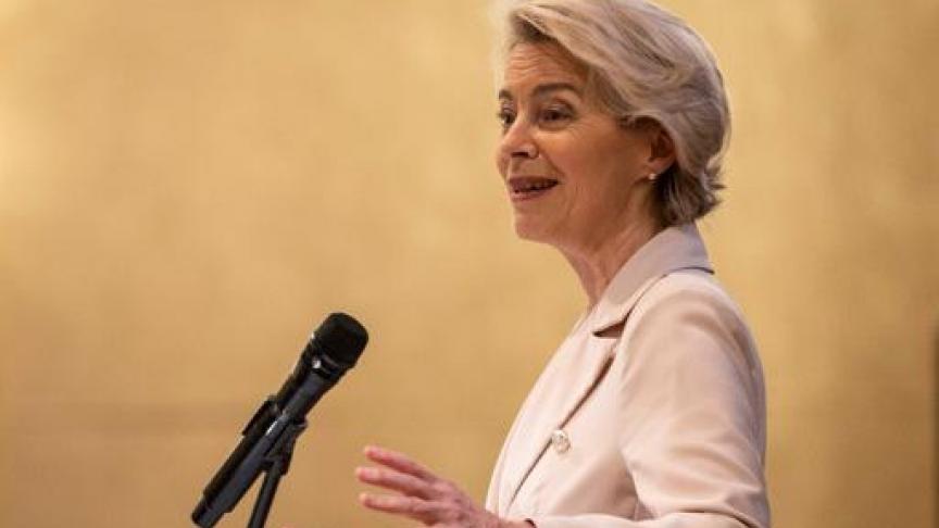 Ik wil mijn waardering voor onze boeren uitdrukken en hen bedanken omdat ze ons dag in dag uit van voedsel voorzien, zei Von der Leyen.