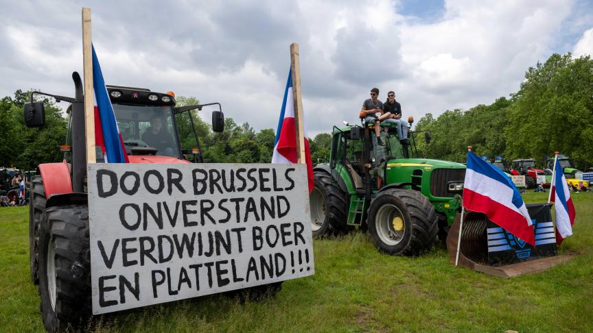 Het internationaal boerenprotest van dinsdag 4 juni is zonder incidenten verlopen.