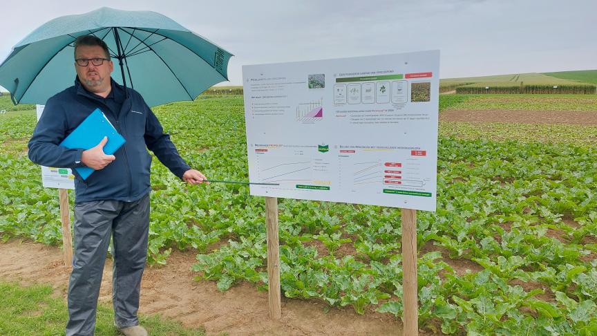 Het demoplatform van Bayer besteedde dit jaar veel aandacht aan het nieuwe fungicide in suikerbieten, Propulse.