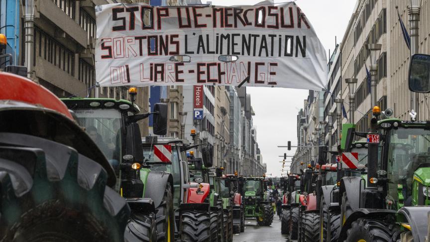 De landbouwers van de Waalse landbouworganisatie Fugea betogen volgende week woensdag 13 november in de Europese wijk in Brussel.