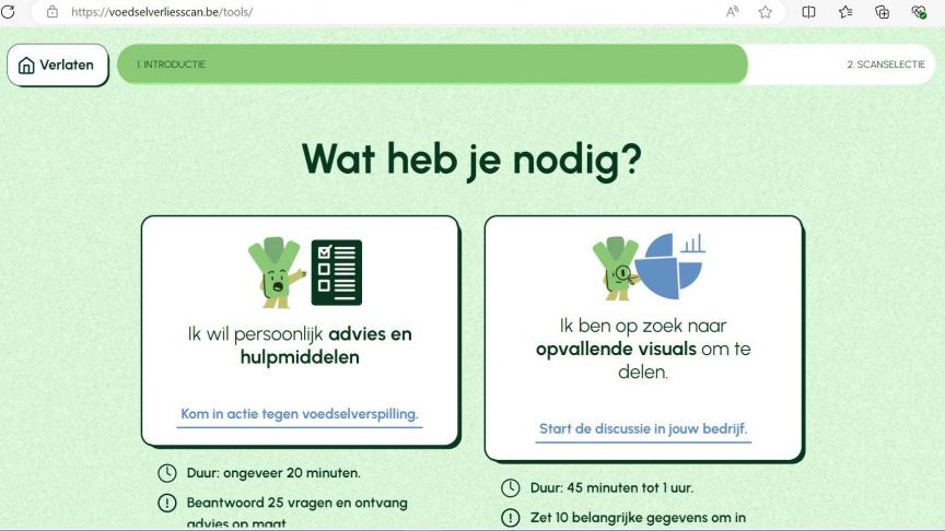 De Voedselverliesscanmoet bedrijven in de voedingsindustrie ondersteunen in hun strijd tegen voedselverlies.