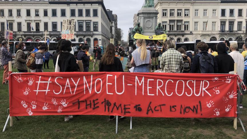 Ook bij ons werd er al actie gevoerd tegen een mogelijk akkoord met de Mercosur- landen.