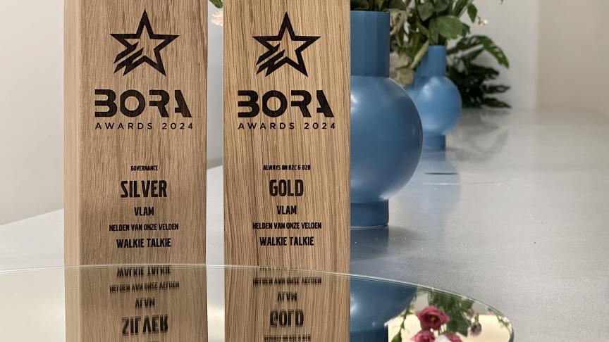 De Helden van onze velden-campagne van VLAM woneen gouden BORA in de categorie ‘Always-On B2C & B2B’ en een zilveren BORA in de categorie ‘Governance’