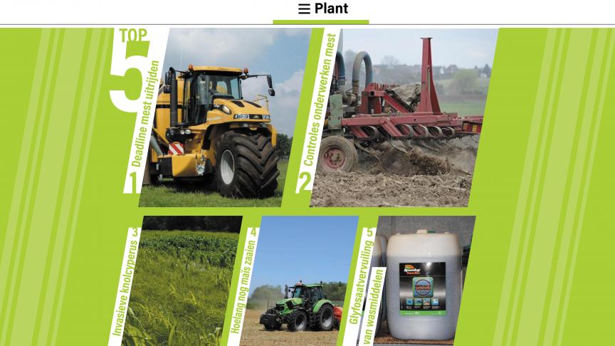 De 5 meest gelezen artikels in de rubriek ‘plant’.