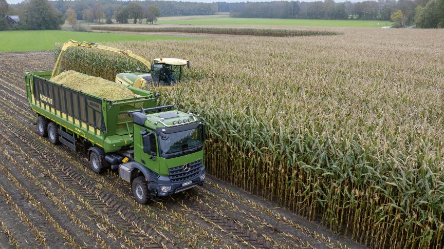 De GX 520 Agriliner is een transportoplossing van Krone voor (landbouw)- vrachtwagens.