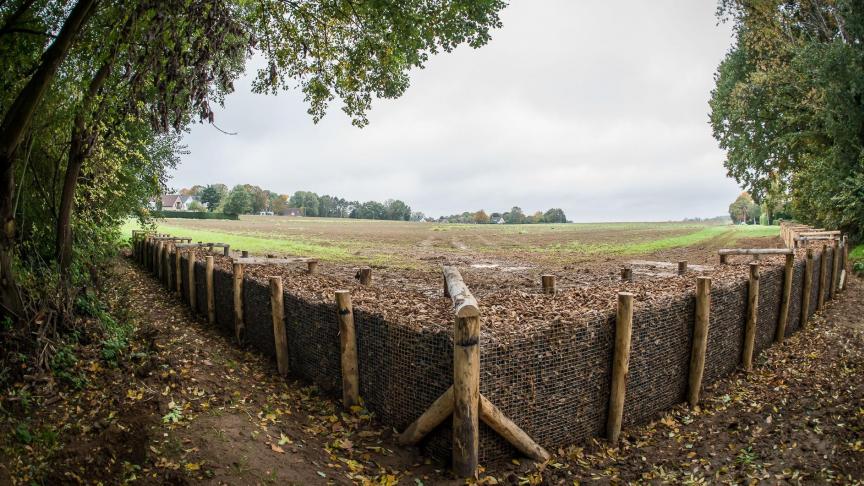 In het kader van wateroverlast en erosie zijn bepaalde investeringen mogelijk om de effecten te mitigeren, zoals het gebruik van de drempelmachines en houthaksel- en wilgendammen.